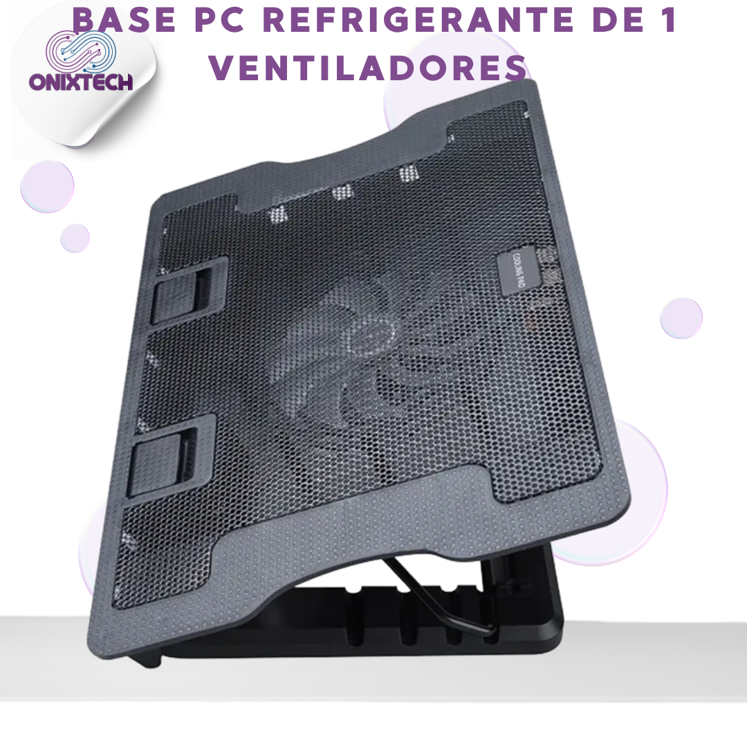 BASE PC REFRIGERANTE DE 1 VENTILADORES